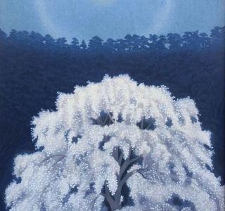 東山魁夷「花明り」木版画