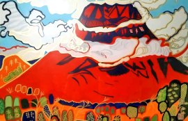 片岡球子《目出度き富士》