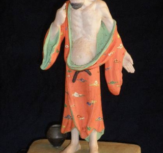 平櫛田中 灰袋子 木彫り象