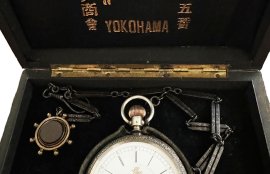 商館時計(アール・シュミット社製 エフ・ヘロブ商會ケース付き)