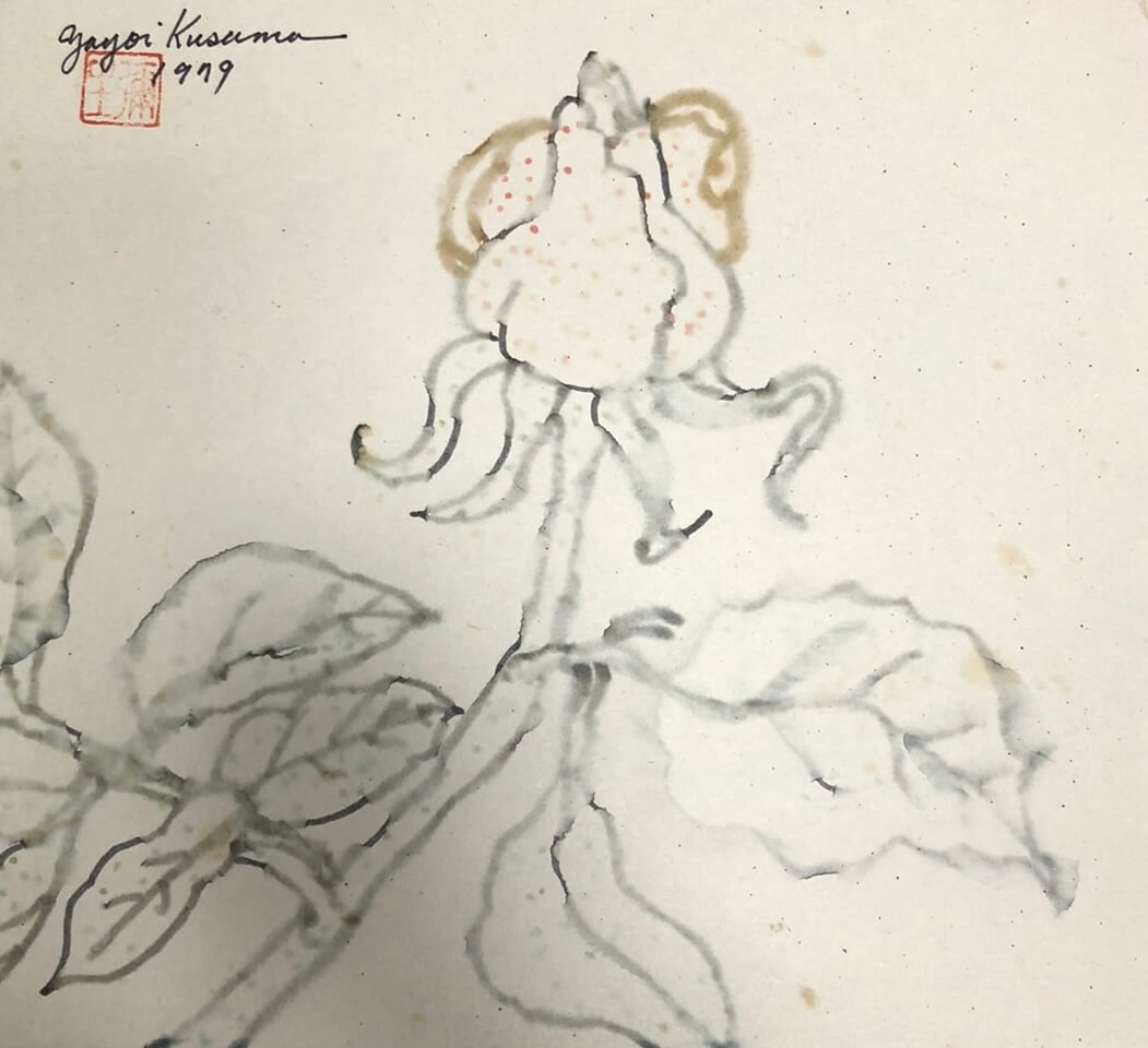 草間彌生の水彩画