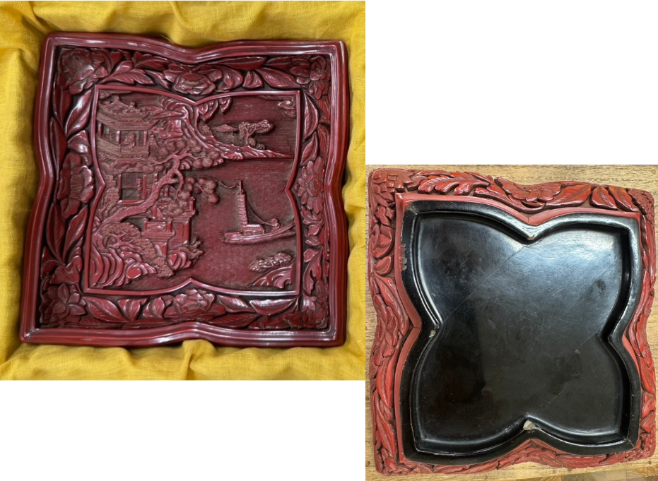 堆朱 (ついゅ) 盆