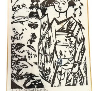 棟方志功 「蝶々夫人の柵」