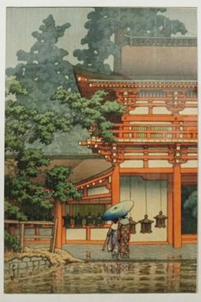 川瀬巴水「奈良春日神社」