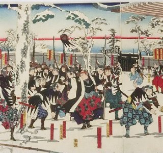 月岡芳年「義党退屯図」