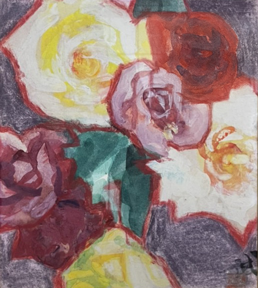 林武「薔薇」