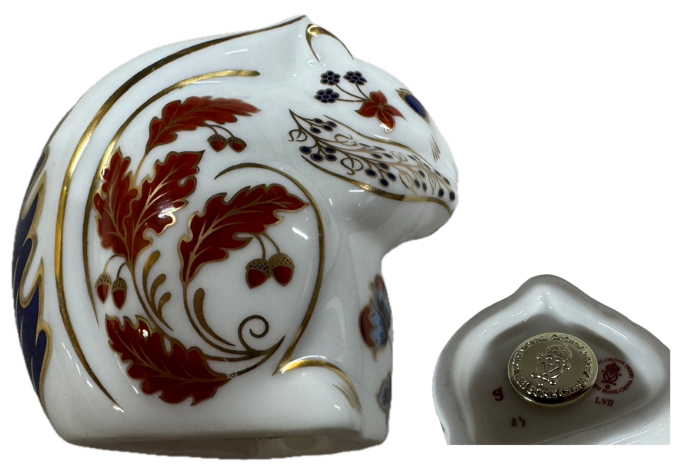 ロイヤルクラウンダービー (Royal Crown Derby) フィギュリン リス