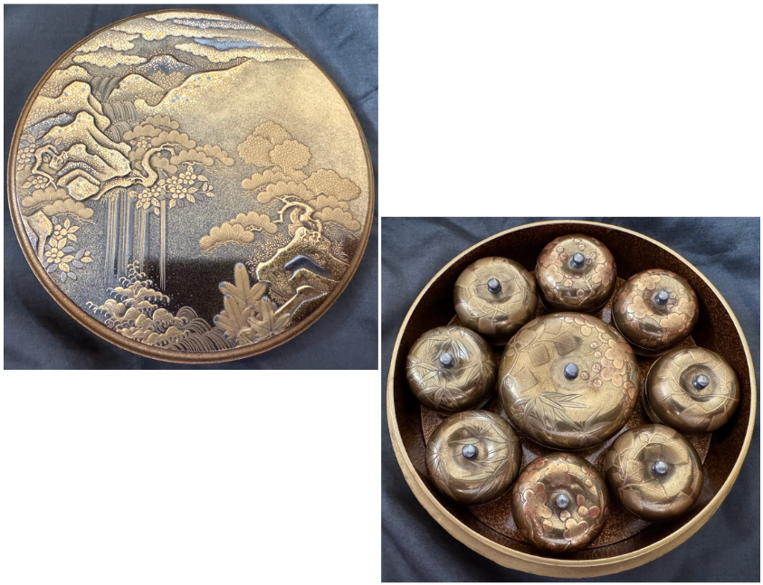 彫金香合セット