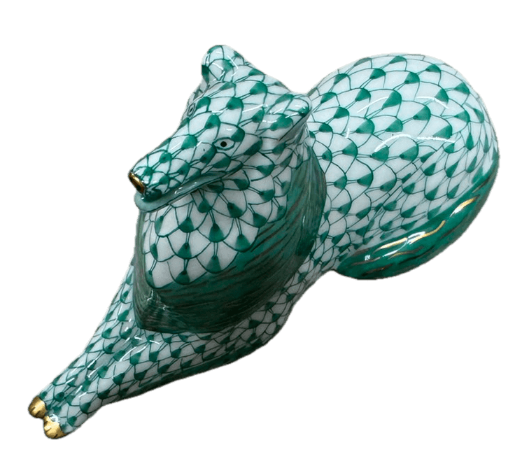 ヘレンド(Herend) のフィギュリン「グリーンフィッシュネット」