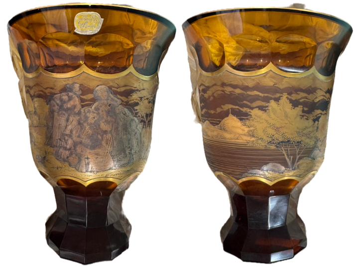 ボヘミアグラス 花瓶