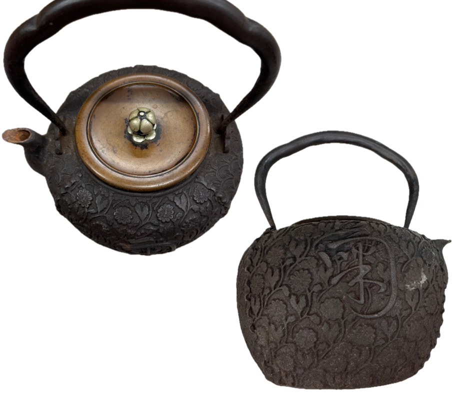 菊紋鉄瓶