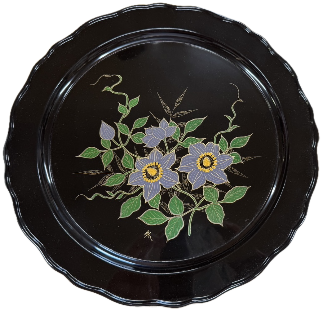 讃岐漆芸 山下芳廣 (やました よしひろ) 飾盆