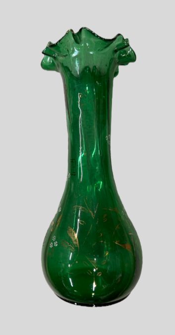 アンティーク吹きガラス花瓶