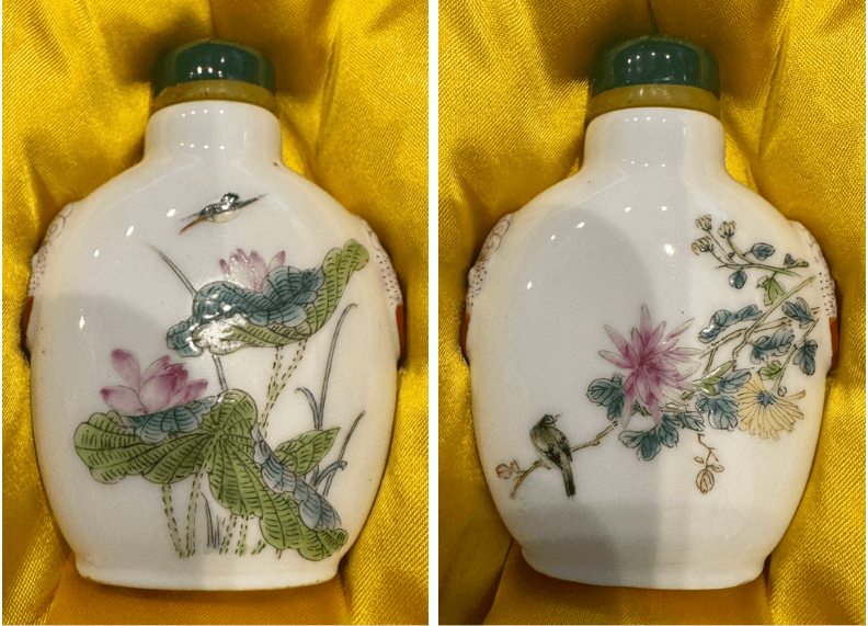 磁器粉彩（ふんさい） 鼻煙壷（びえんこ）