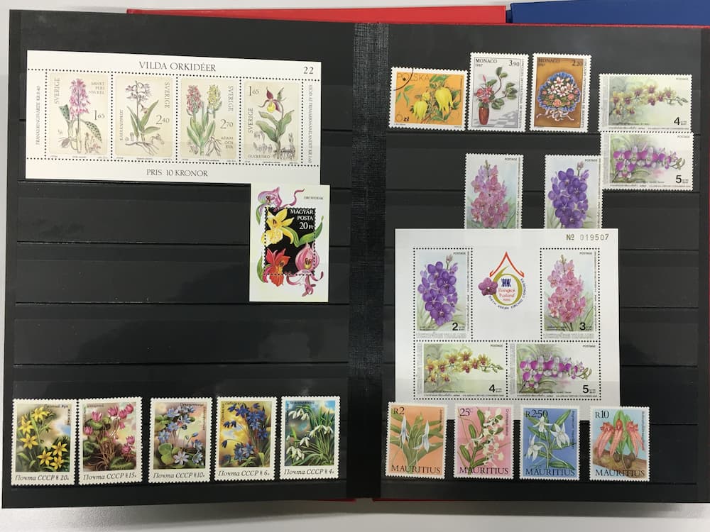 世界の未使用花切手コレクション