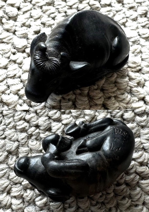 伊勢根付 田中岷江 臥牛