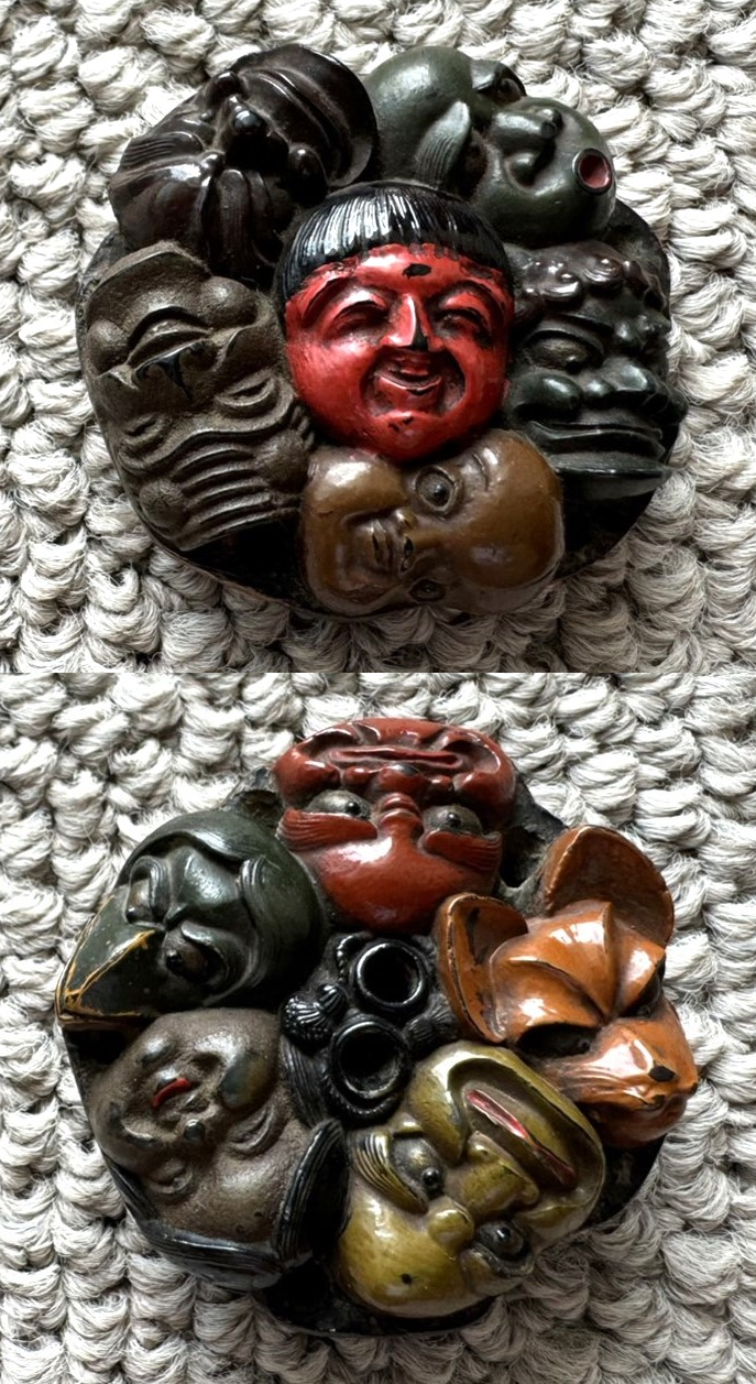 寄面根付 能面 面尽くし