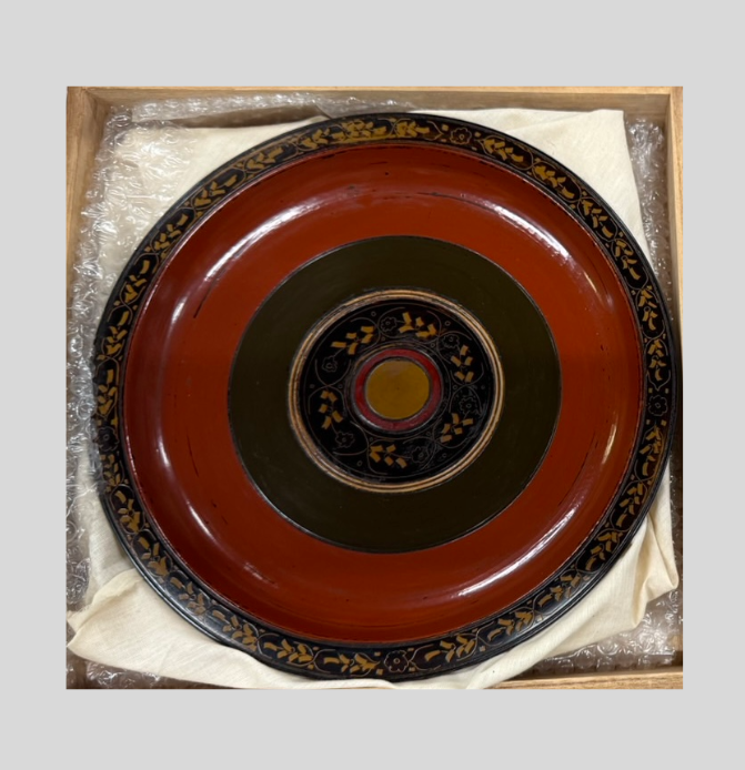 村瀬治兵衛（むらせ じへい） 独楽塗 干菓子器