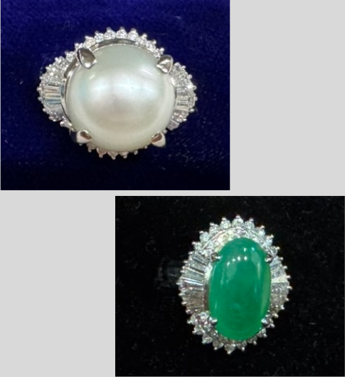 真珠と翡翠のアンティークジュエリー