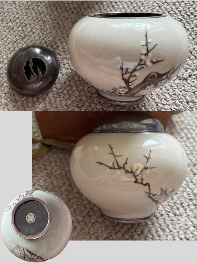 濤川惣助（なみかわ そうすけ）による七宝香炉