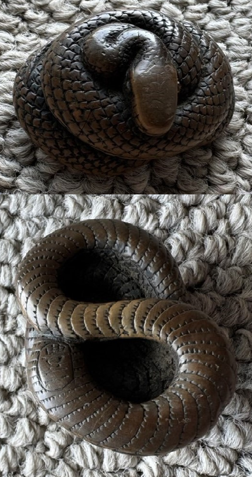 根付「豊一」蛇