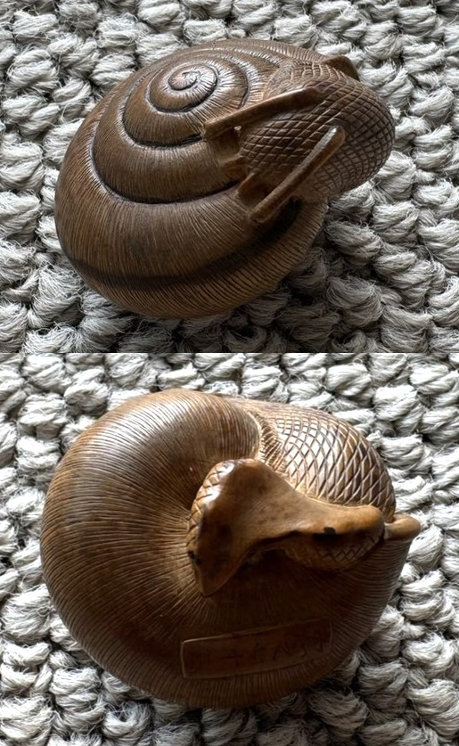 根付 カタツムリ