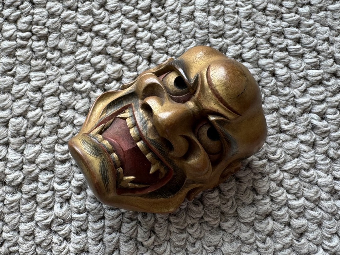 面根付 能面 獅子口