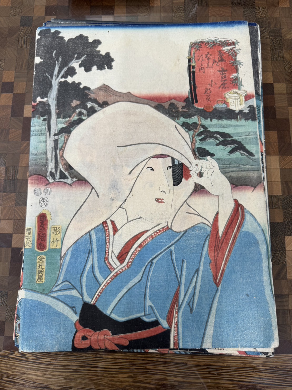 三代 歌川豊国(歌川国貞)「東海道五十三次の内 吉原 小なみ」