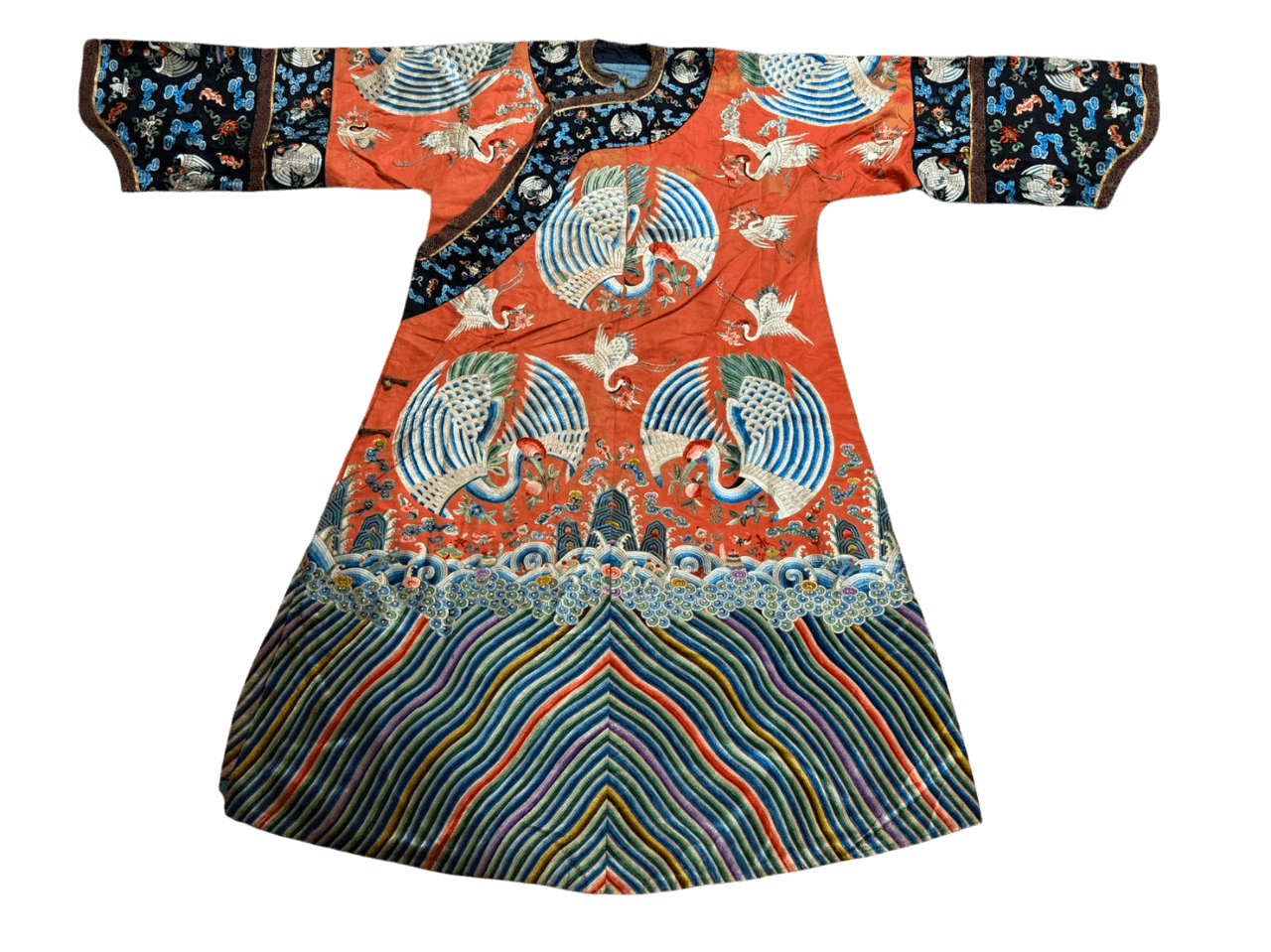 清朝時代 鶴 袍衣