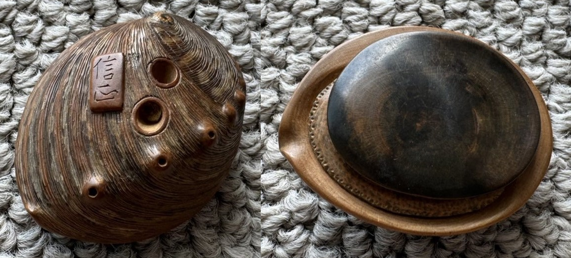 根付「信正」鮑