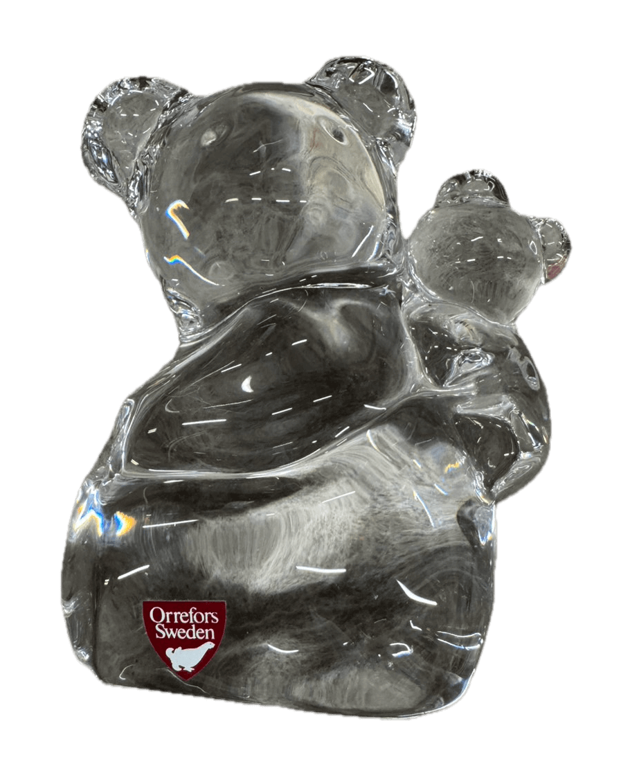 オレフォス(Orrefors)クリスタルガラス置物