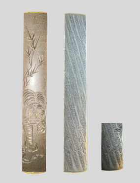 宗興作 虎図小柄(こづか)