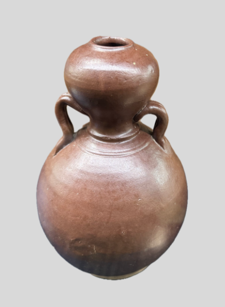 唐 茶褐釉 瓢瓶