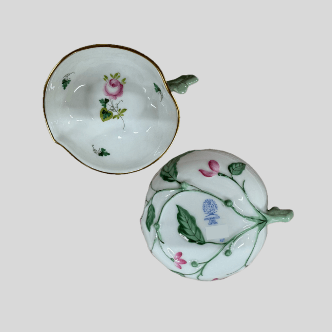 ヘレンド（HEREND）「ウィーンの薔薇」ピーチディッシュ