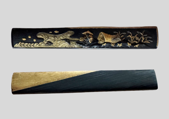 彫金小柄 塩屋図