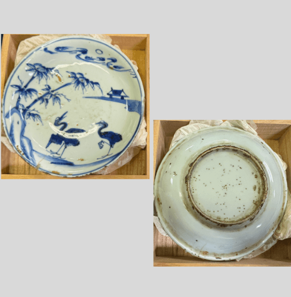 初期伊万里 鵜文皿