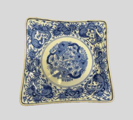 初期伊万里 染付四方皿