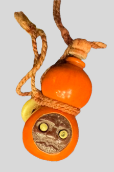 瓢箪根付 目だし達磨