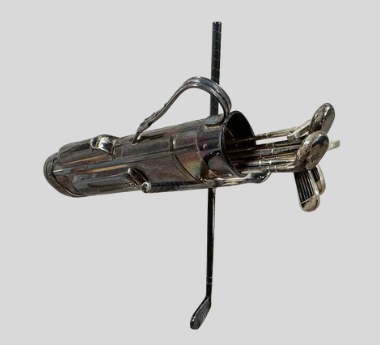 スターリングシルバー製 ゴルフバッグ型フルーツピック