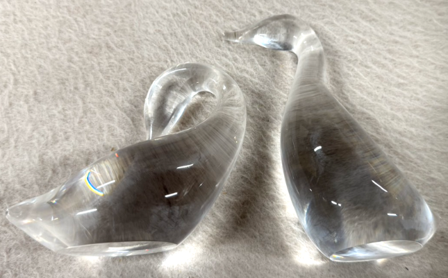 スチューベングラス（STEUBEN GLASS） スワン 置物