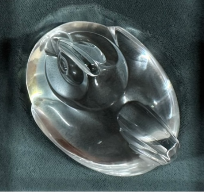 スチューベングラス（STEUBEN GLASS）鶏 ペーパーウェイト