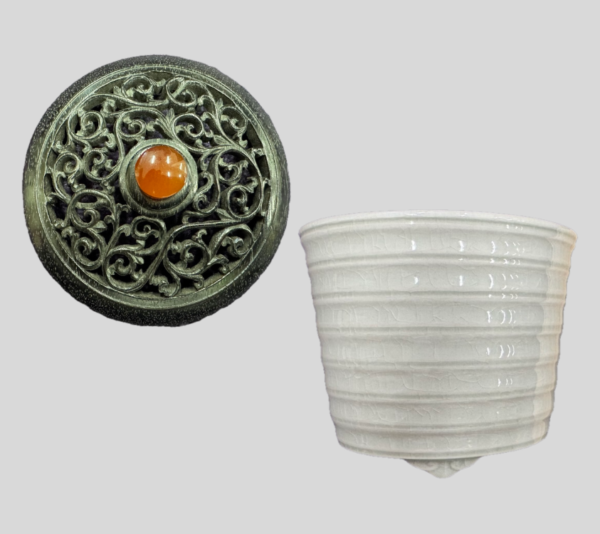 板谷波山(いたや はざん)氷華磁香炉