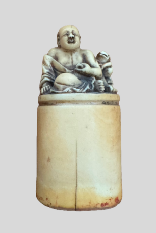 象牙印章 布袋尊彫刻