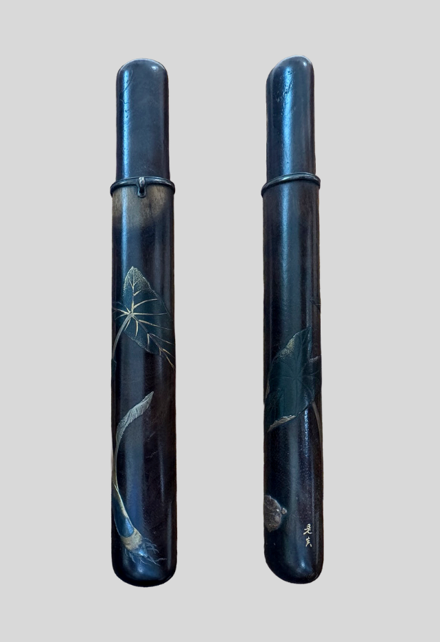 柴田是真 煙管筒