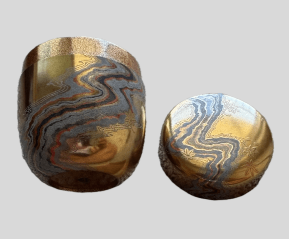 守屋松亭 蒔絵棗「花もみぢ」