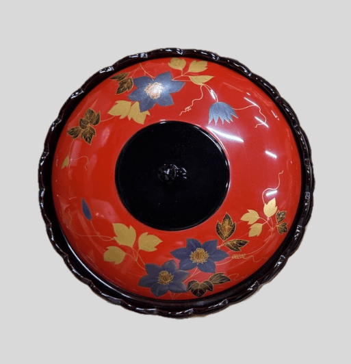 鉄仙蒔絵 菊割盛器(もりき)