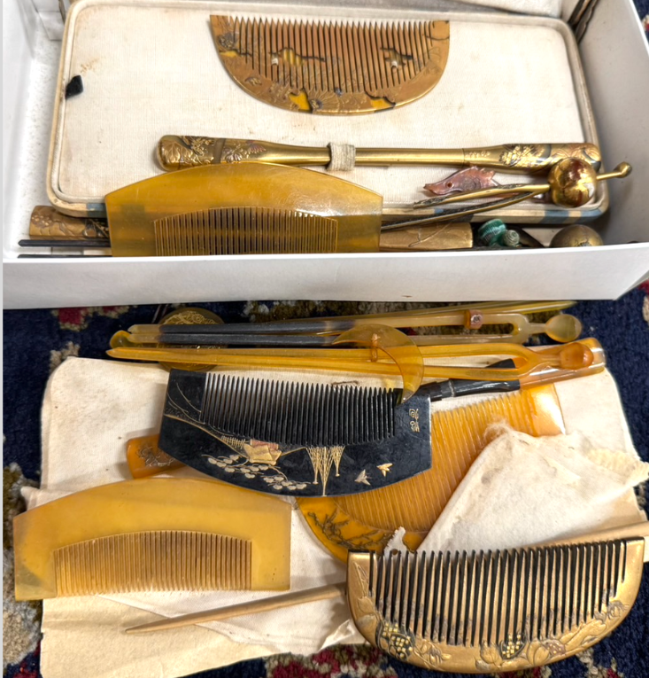 鼈甲櫛・笄（こうがい）コレクション