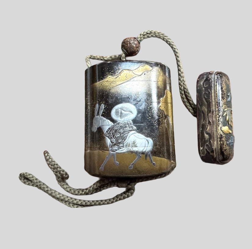 蒔絵印籠 張果老図