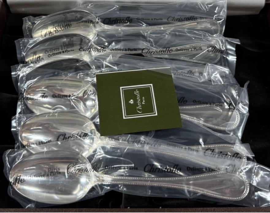 クリストフル（Christofle）シルバー スプーン「パール」シリーズ