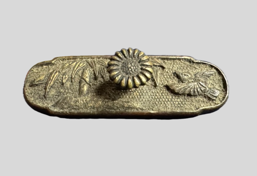 皇室御下賜品 竹鳥文 菊文鎮